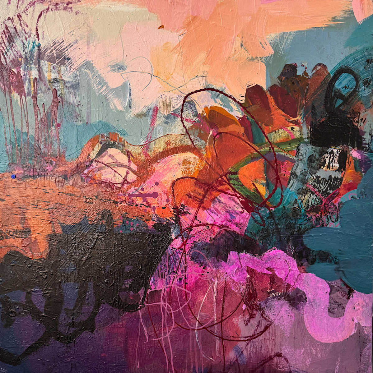 Riding Pink Waves 1 by Liz Murphy, Image 2.