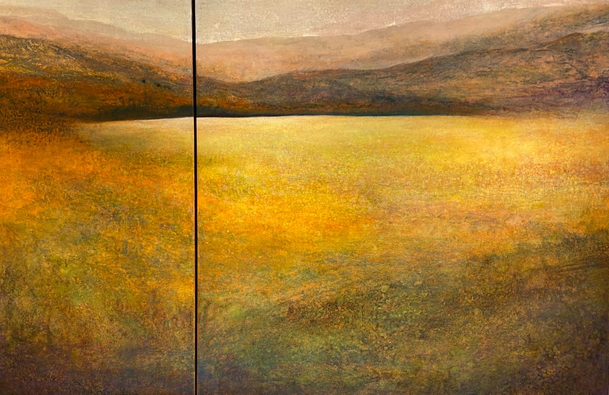 Hush by Lori Latham  Image: 'Hush' diptych (40"x60")