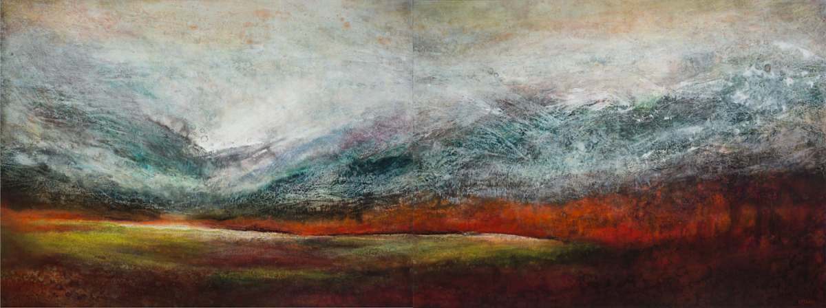 First Dusting (diptych) by Lori Latham, Image 1.