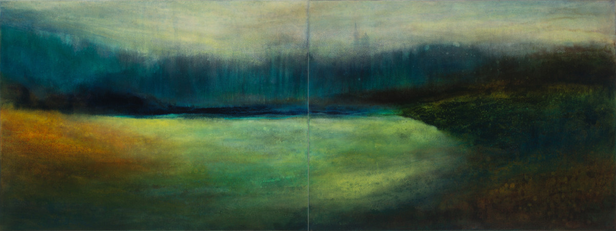 Natural Settings (diptych) by Lori Latham 