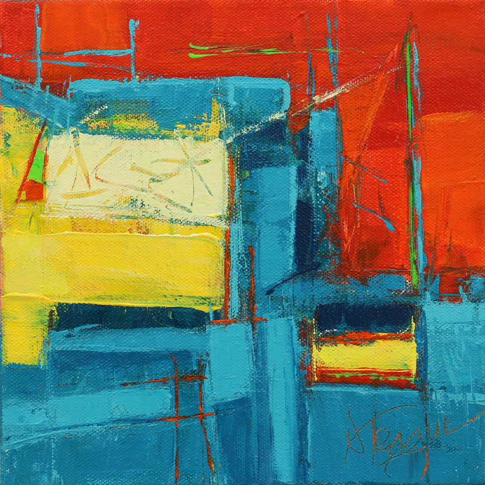 Red Pepper Day With Blues 1 by Nancy Teague 