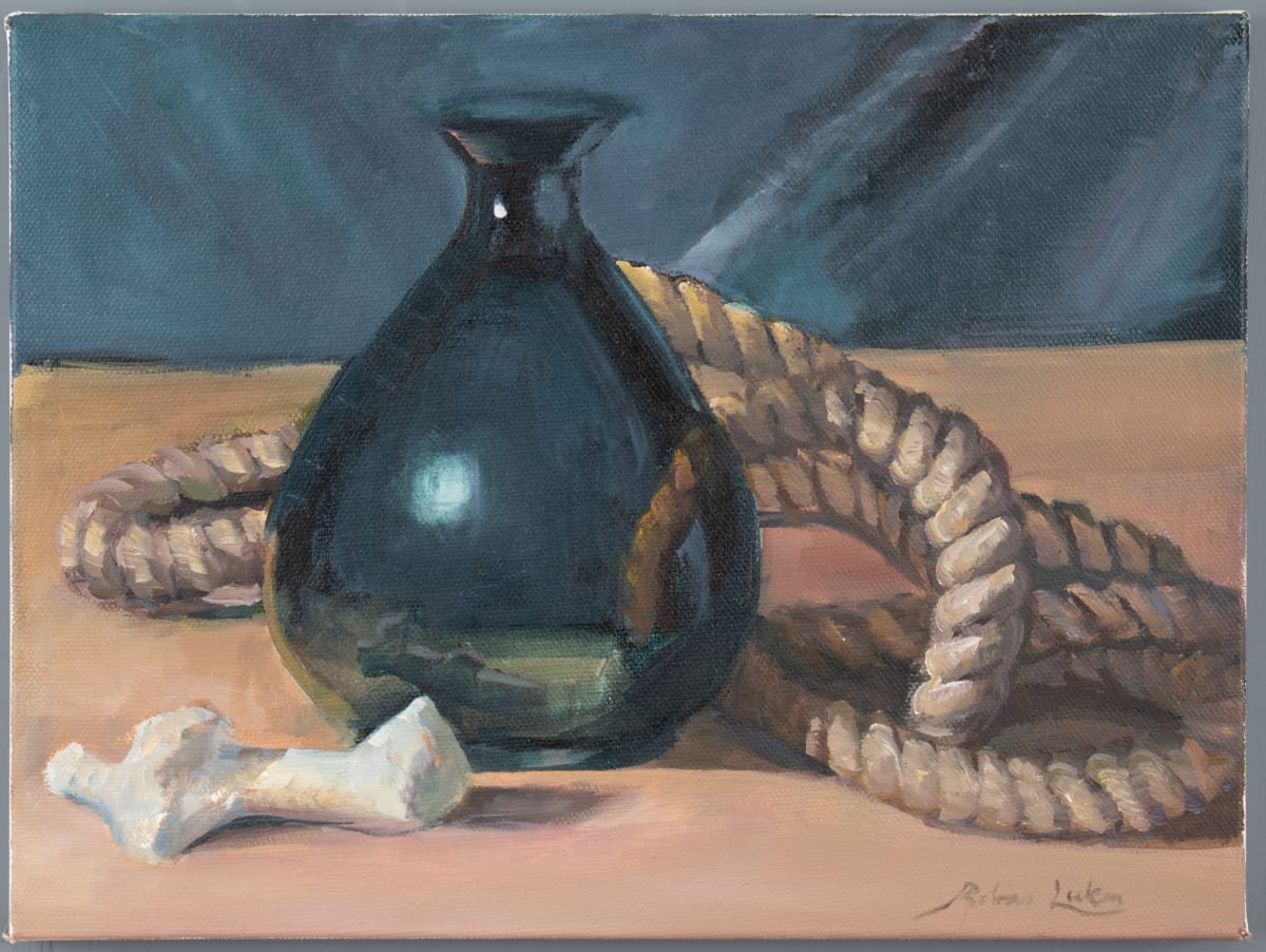Bottle and Rope by Robin Luker 