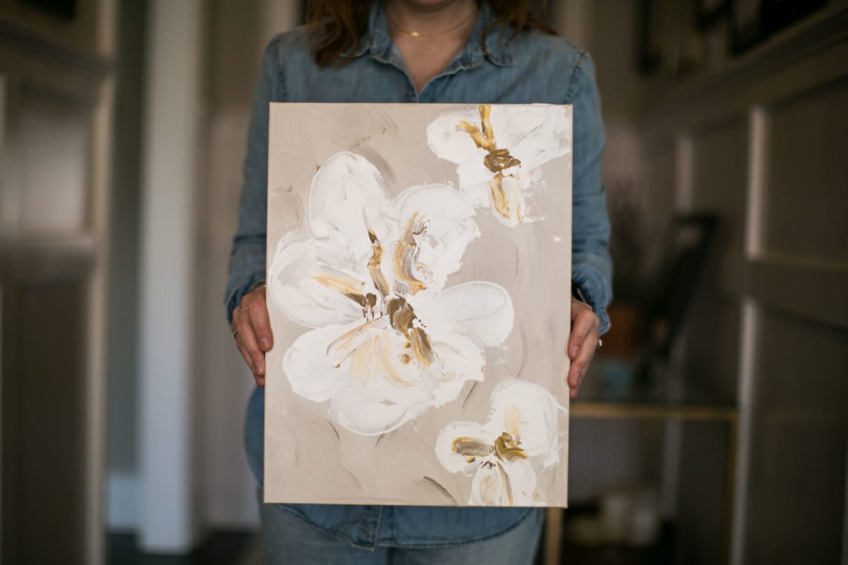 Three White Flowers 