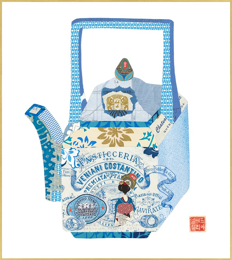 Blue Teapot by Eleftheria Easley, Image 2.