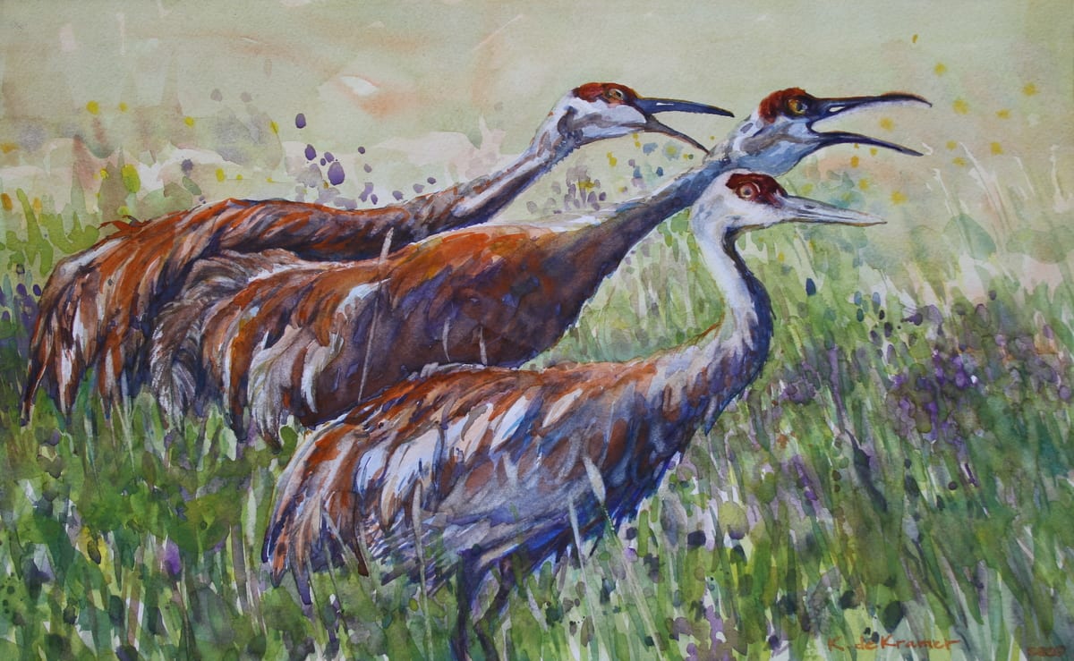 Harmonic chorus -Sandhill Crane 