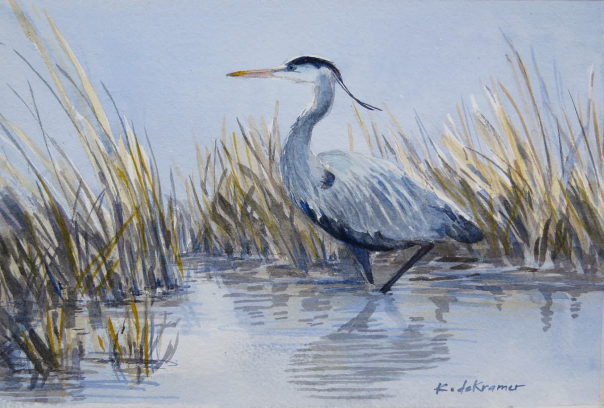 Great Blue Heron by Karyn deKramer 