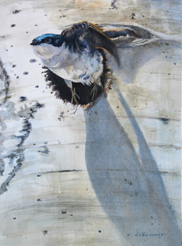 Bug Run - Tree Swallow by Karyn deKramer 