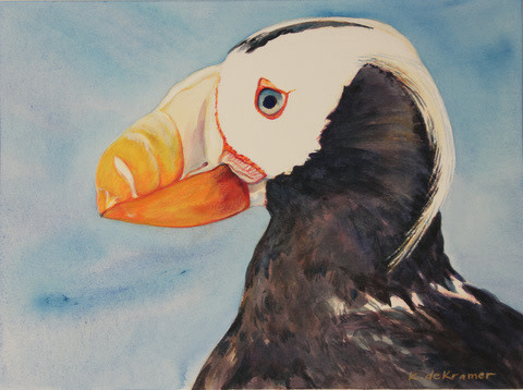 Tufted Puffin by Karyn deKramer 