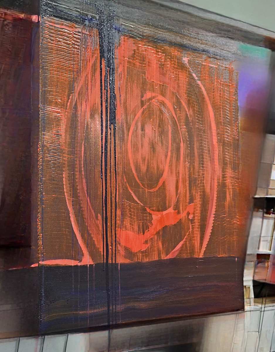 HOMELESS2HOME.  H7802112024  (in progress) by HB Barry Strasbourg-Thompson BFA  Image: Detail,  newly started, only 4 layers