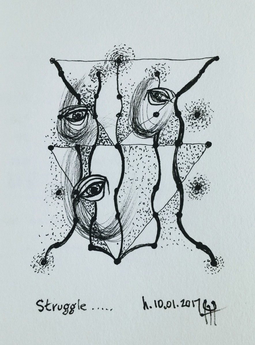 Struggle by HB Barry Strasbourg-Thompson BFA 