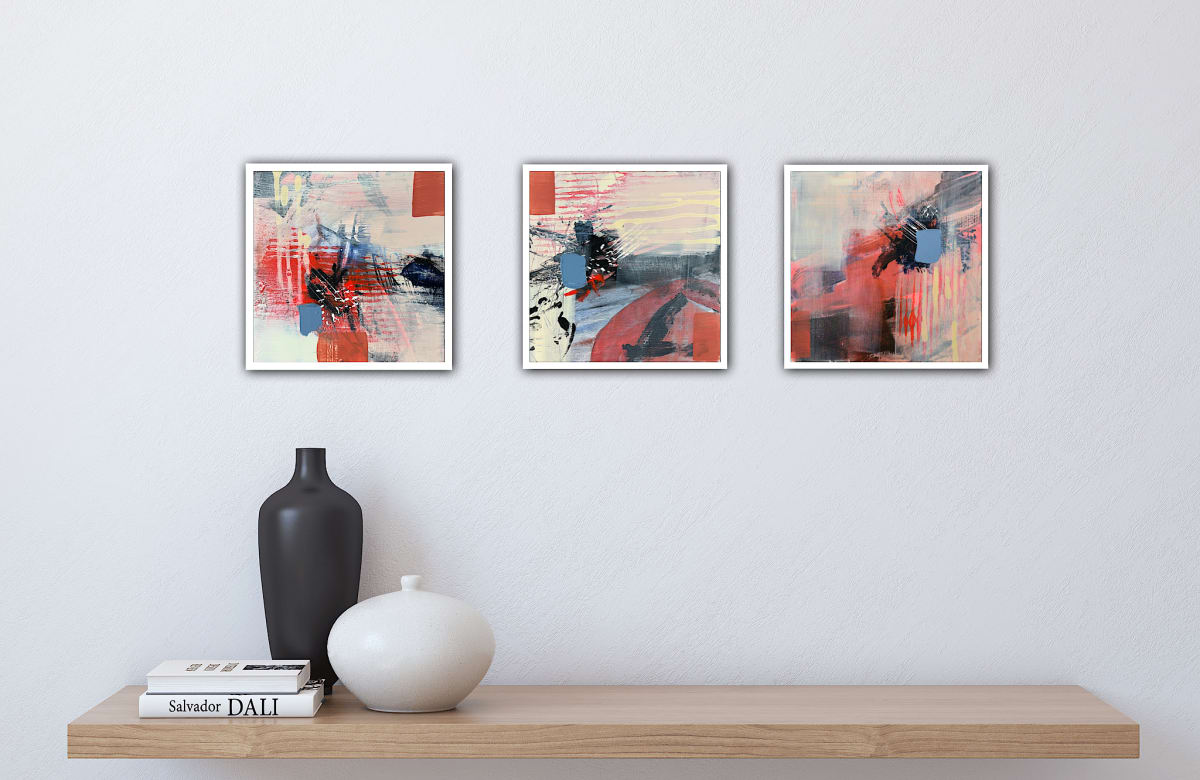 New Year- Triptch by Lisa Javery 