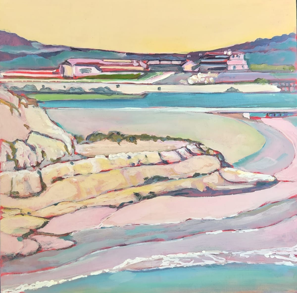 Dog Beach and Track, Del Mar by Kate Joiner 