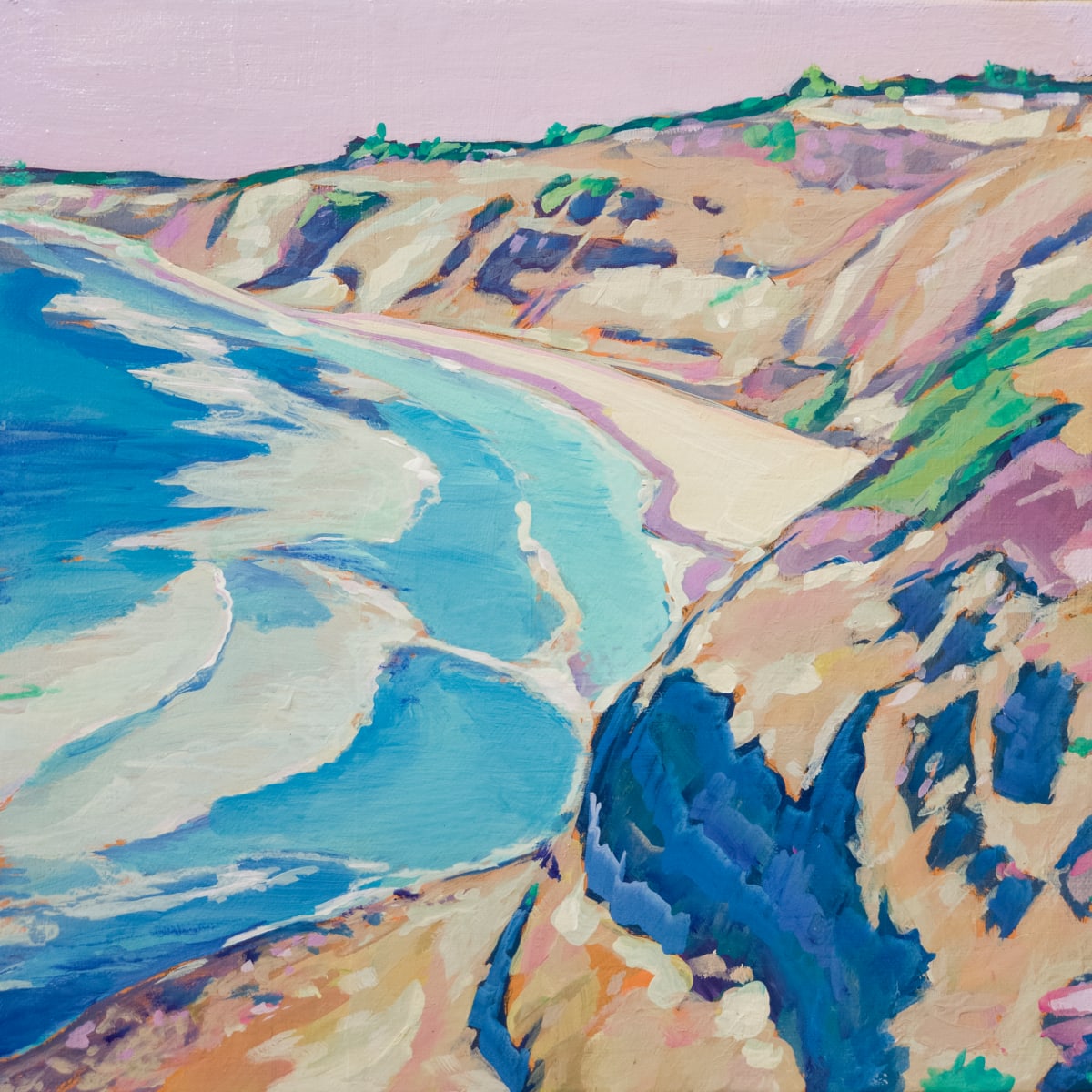 Blacks Beach view toward Torrey Pines by Kate Joiner 