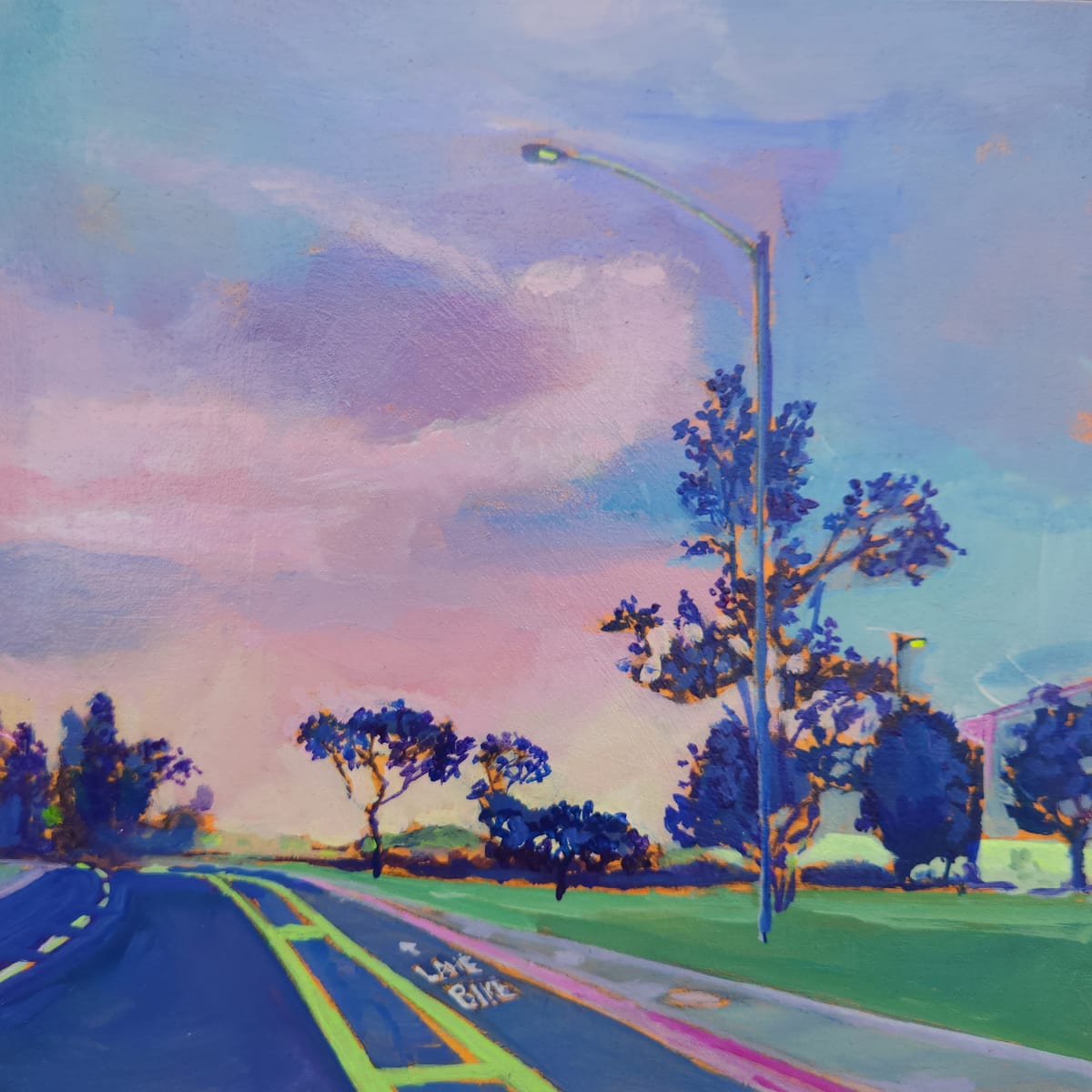 College Ave, Carlsbad Sunset by Kate Joiner 