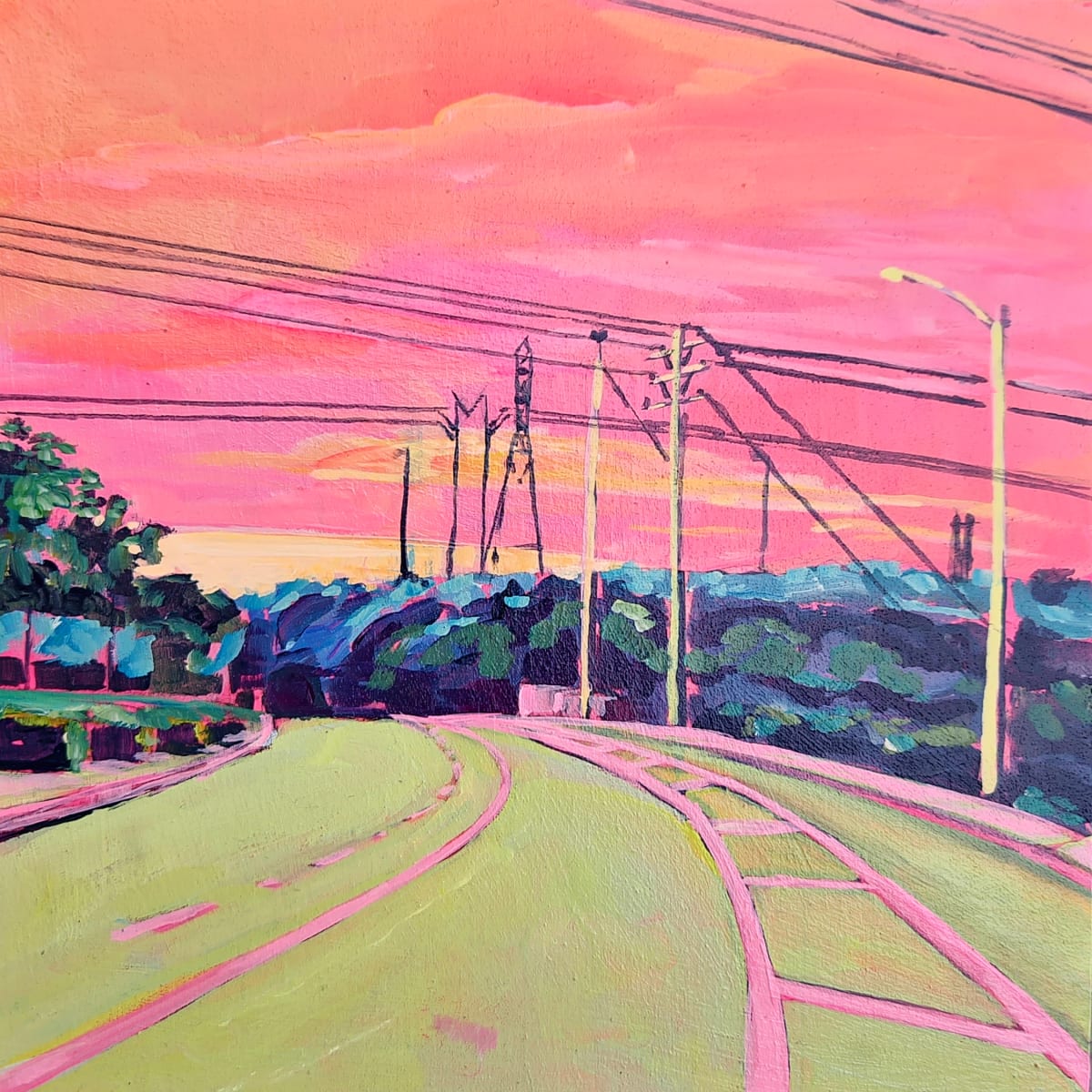 College Blvd, Carlsbad Sunset, No 2. by Kate Joiner 