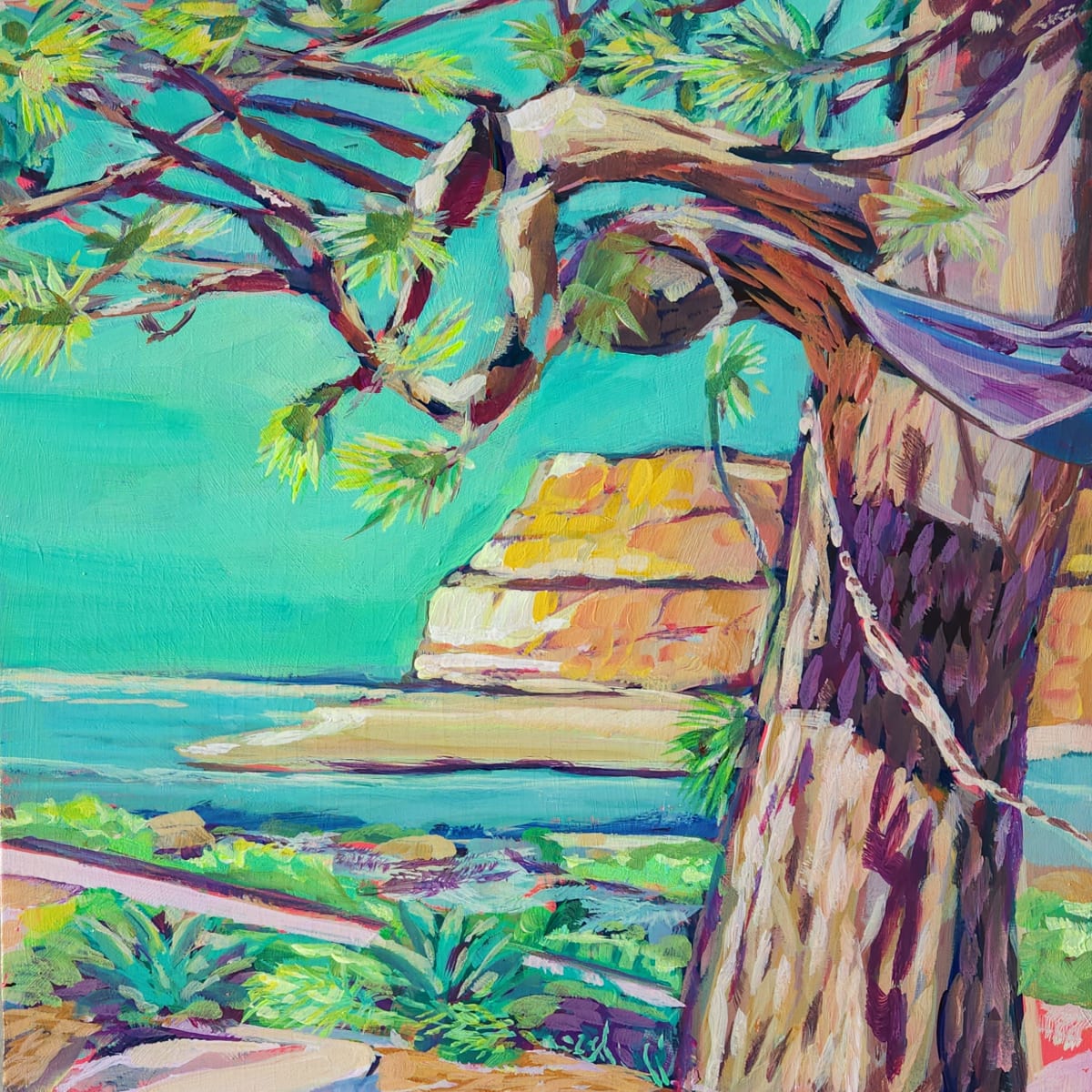 Dog Beach Hammock by Kate Joiner 