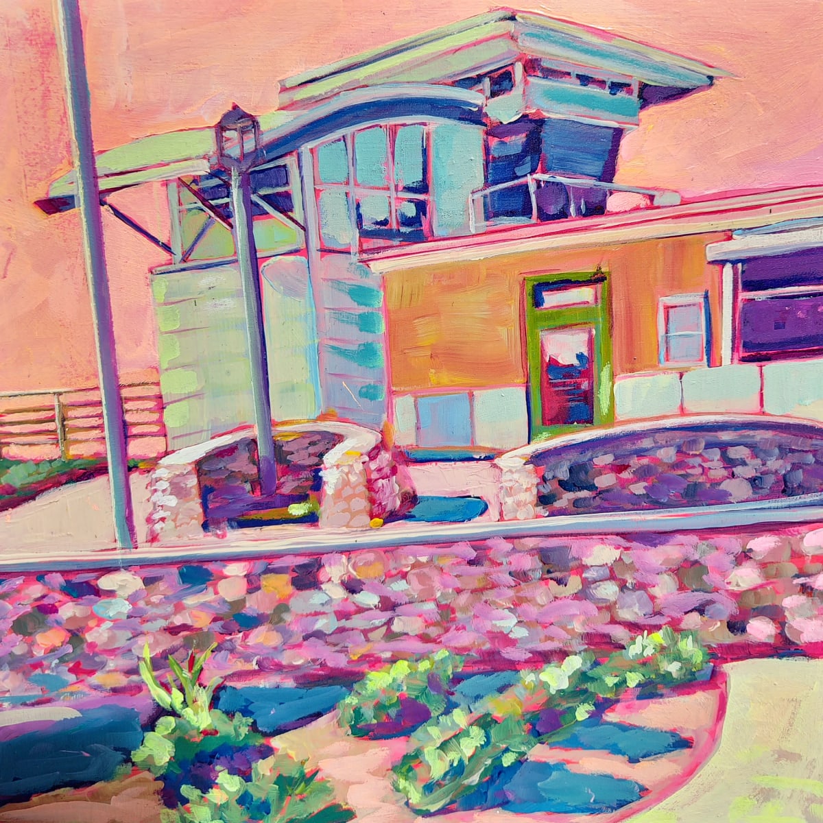 Main Lifeguard Tower - La  Jolla 2023 by Kate Joiner 