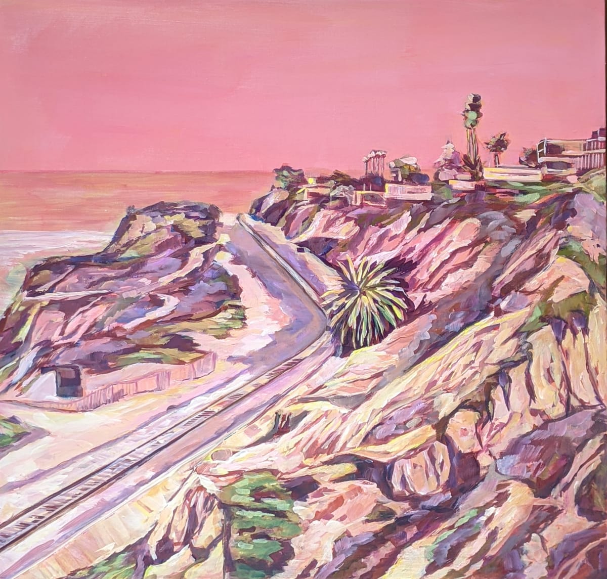 Del Mar Bluffs- Pink Sky 