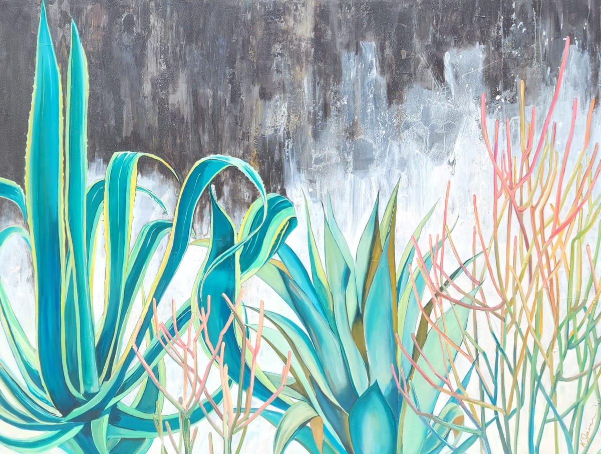 Large Agave Painting by Kate Joiner 