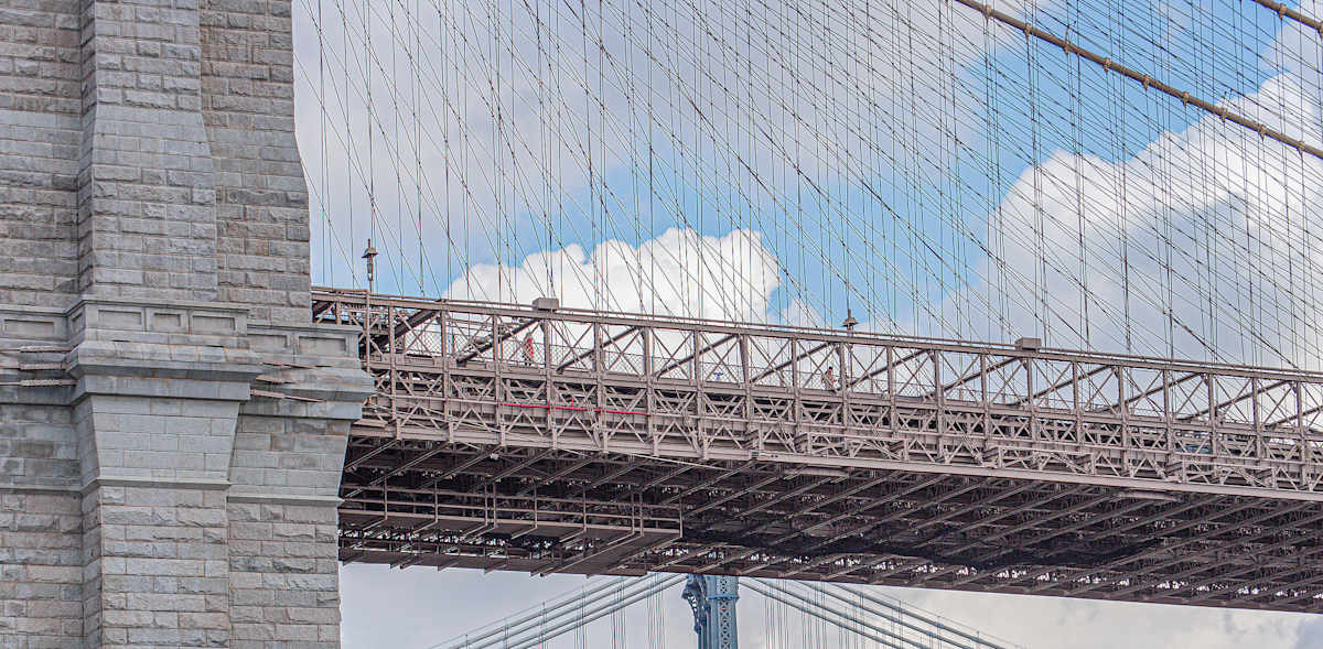 Brooklyn Bridge, Detail by Lewis Jackson 