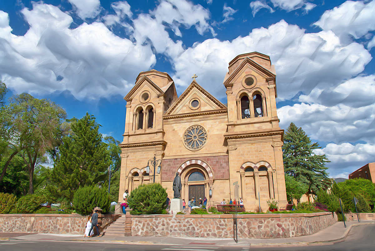 Mission, Santa Fe by Lewis Jackson 