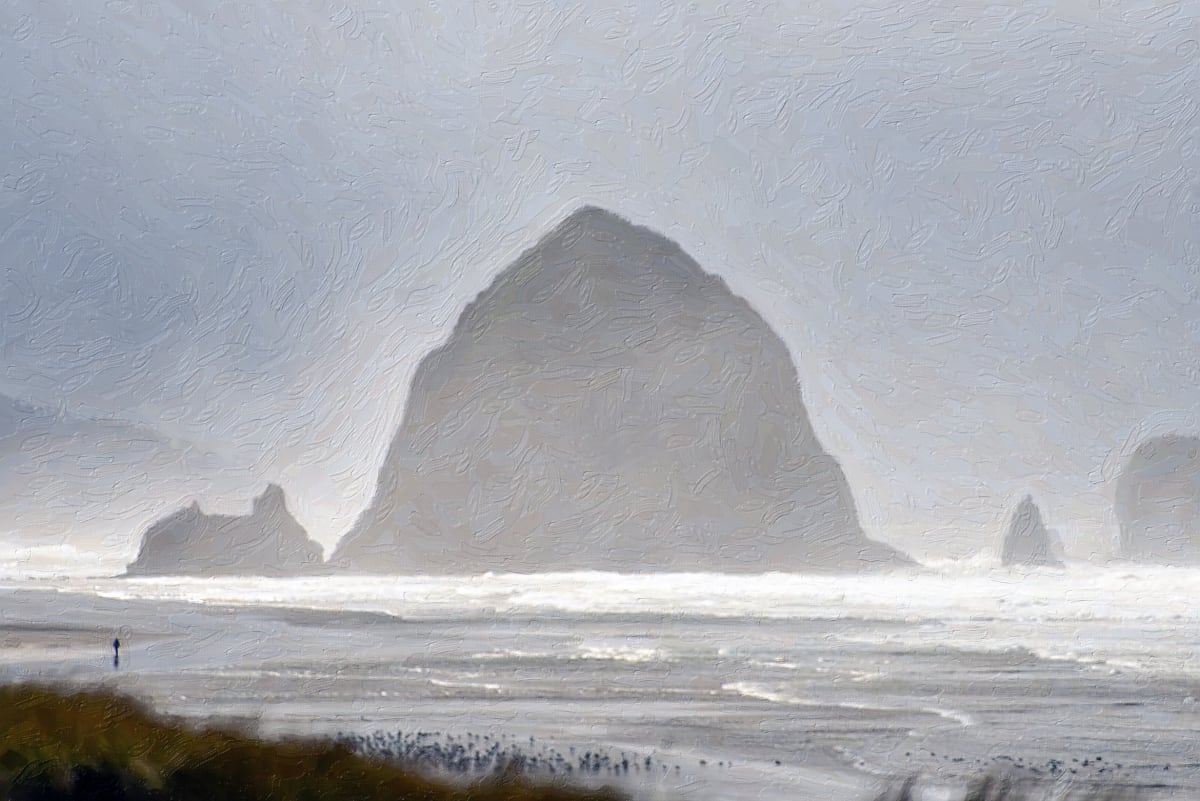 Haystack Rock by Lewis Jackson 