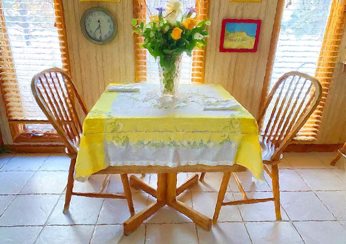 Intimate Dinner Setting by Lewis Jackson, Image 1.