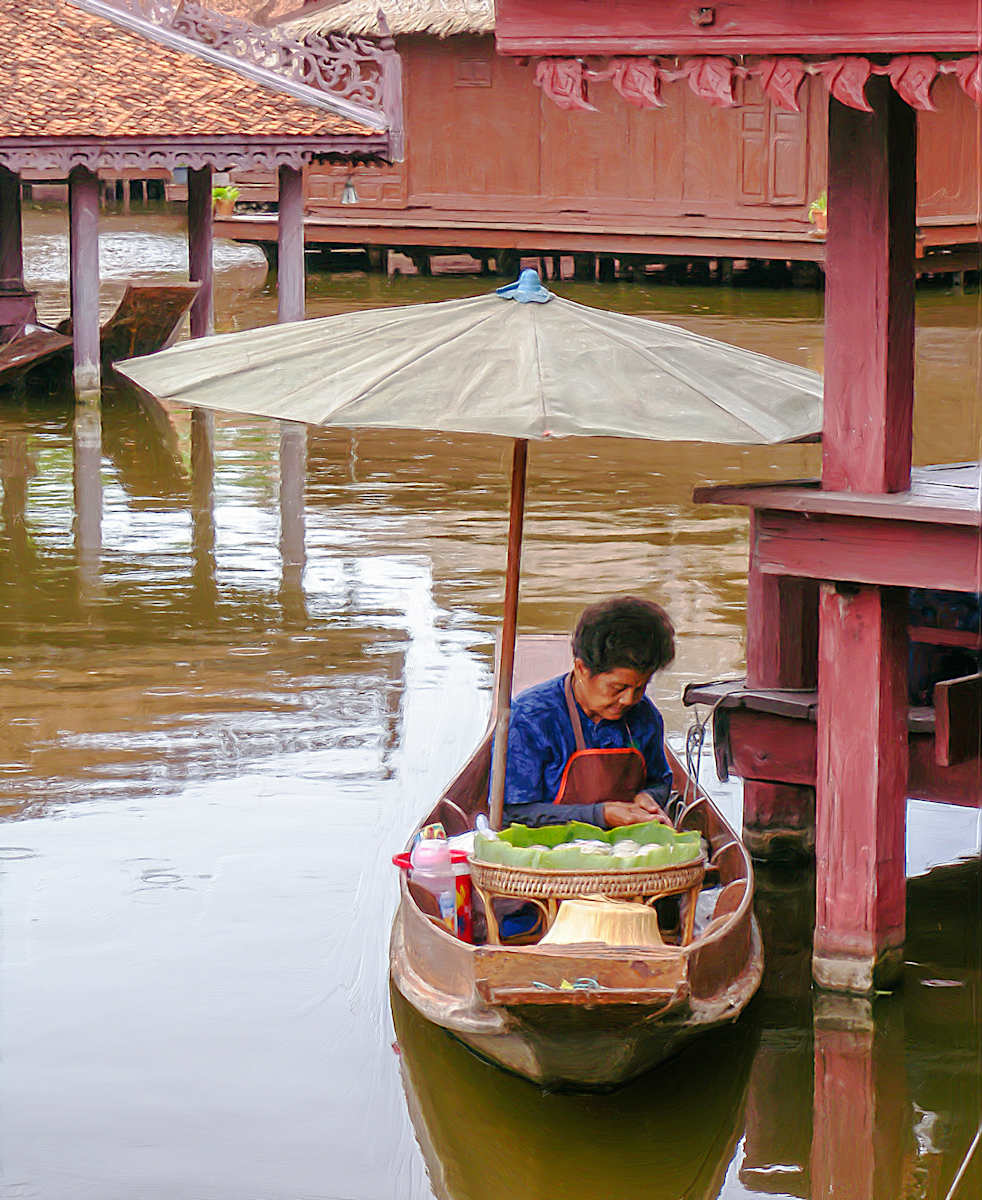 Merchant with Sticky Rice by Lewis Jackson 
