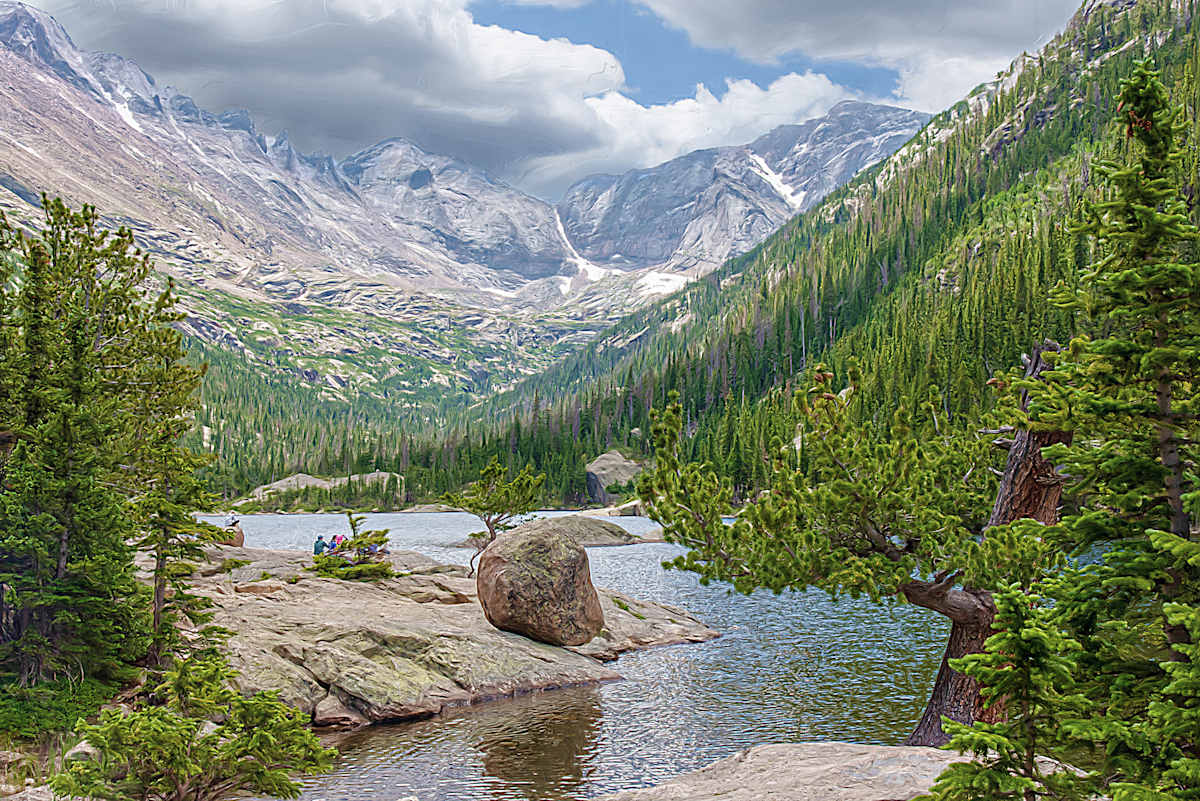 Mills Lake, Summer by Lewis Jackson 