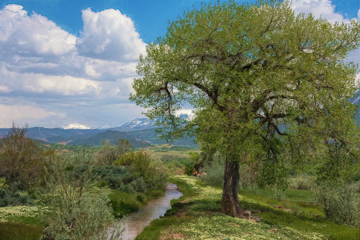 Summer Landscape, with Picnickers 