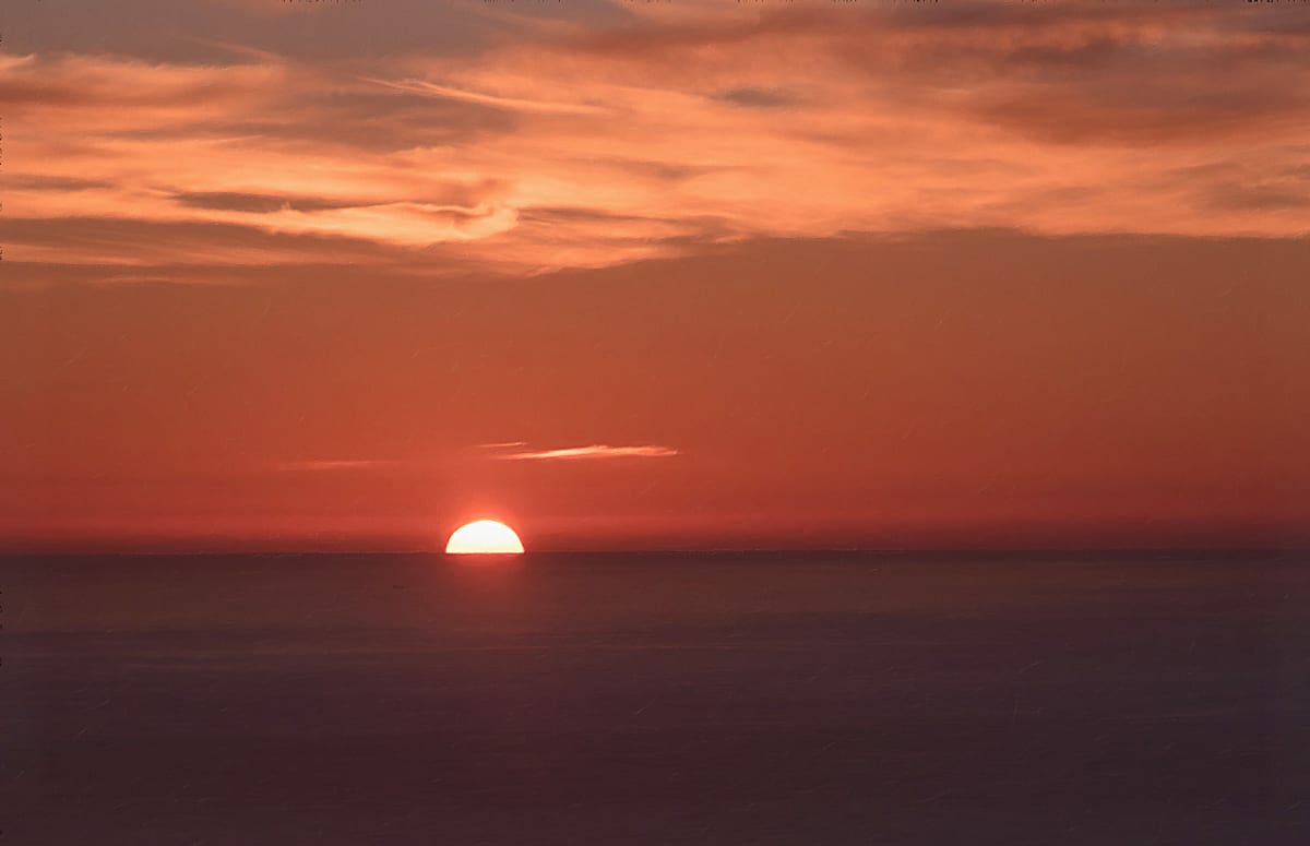 Sunset, from Table Mountain, Image 1.