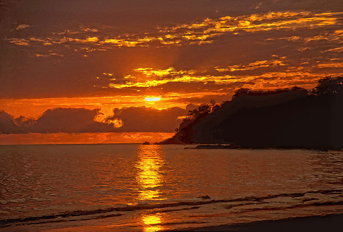 Tropical Sunrise by Lewis Jackson 