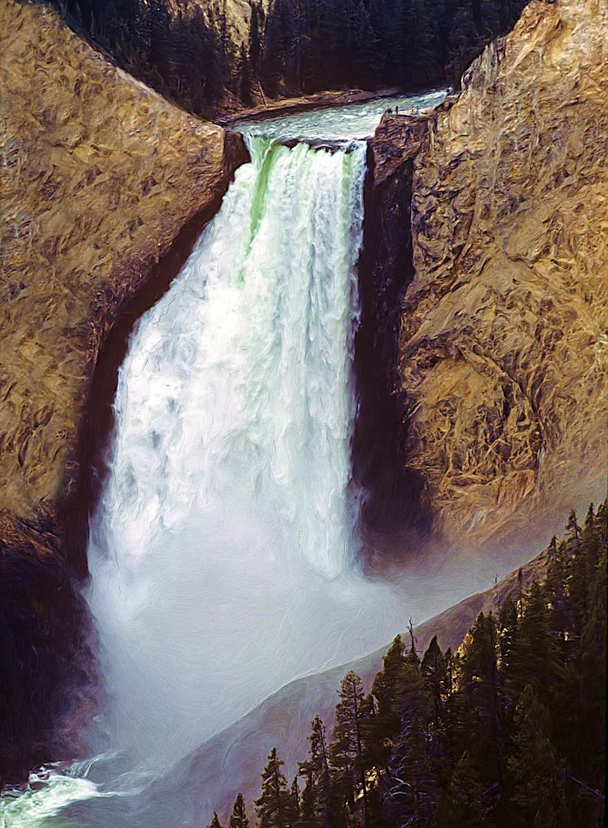 Yellowstone Falls by Lewis Jackson, Image 1.