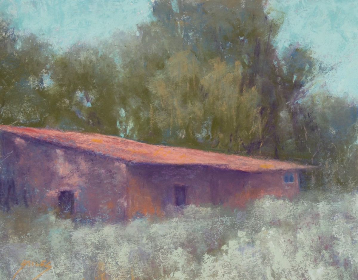 Red Roof Taos by Sabrina Stiles 