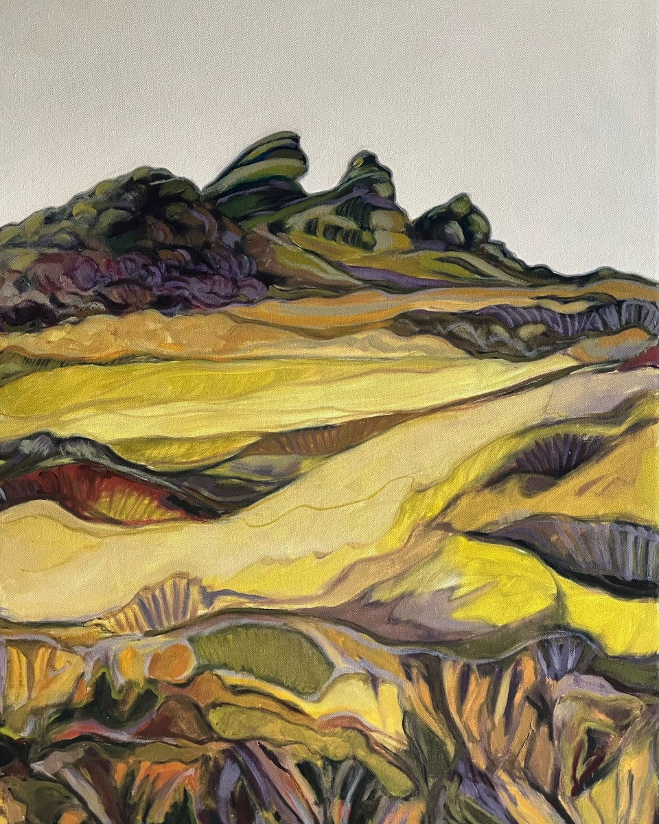 Hump Ridge by Kim Harding  Image: "Hump Ridge" 80x60cm Oil on Canvas