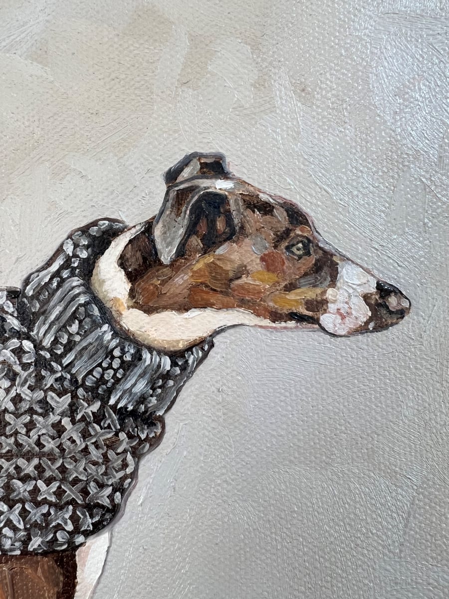 Winter Coat by Kim Harding  Image: "Winter Coat" 30x30cm Oil on Canvas