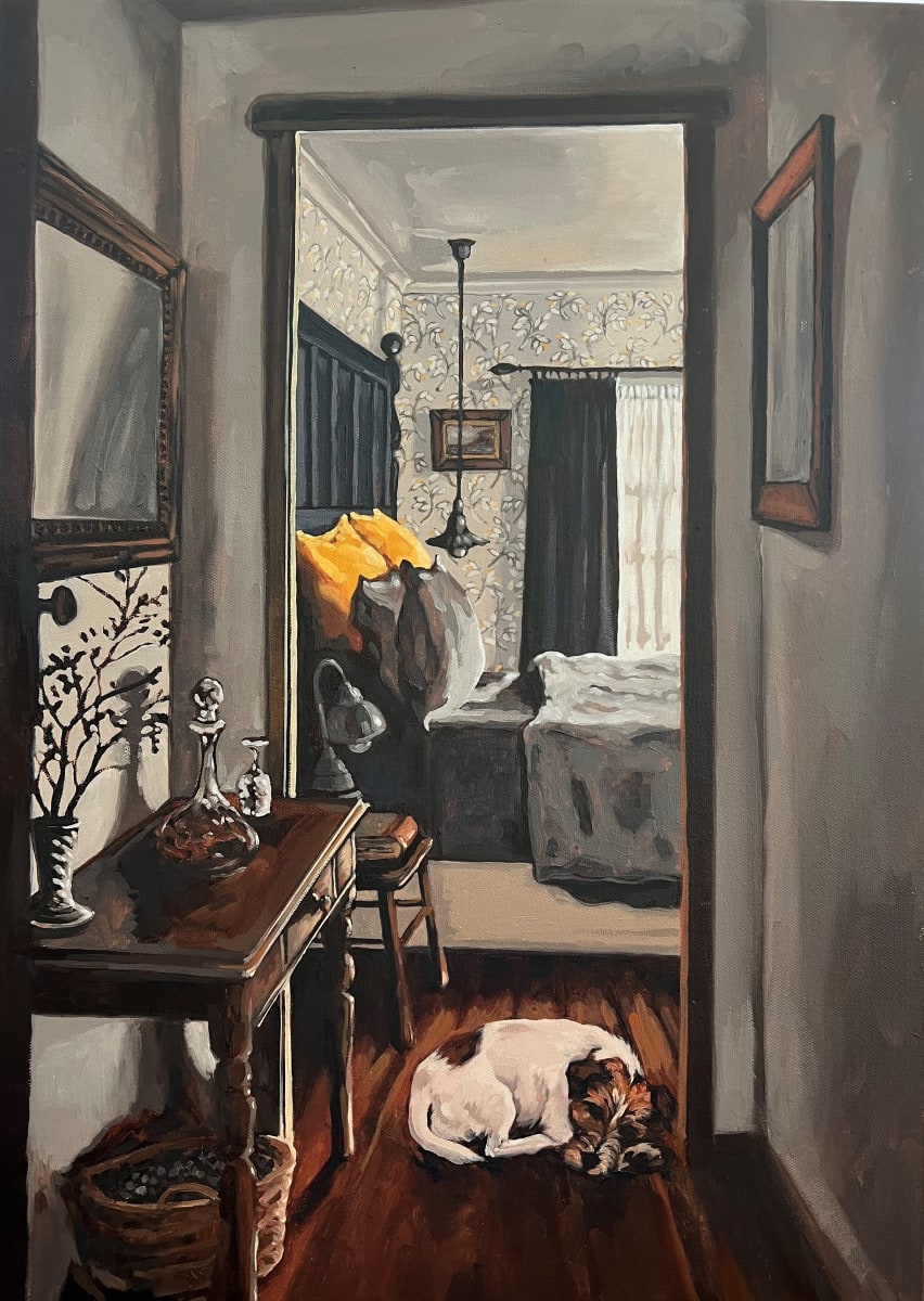 The Sentinal by Kim Harding  Image: "The Sentinal" 50 x 70cm Oil on Canvas FRAMED