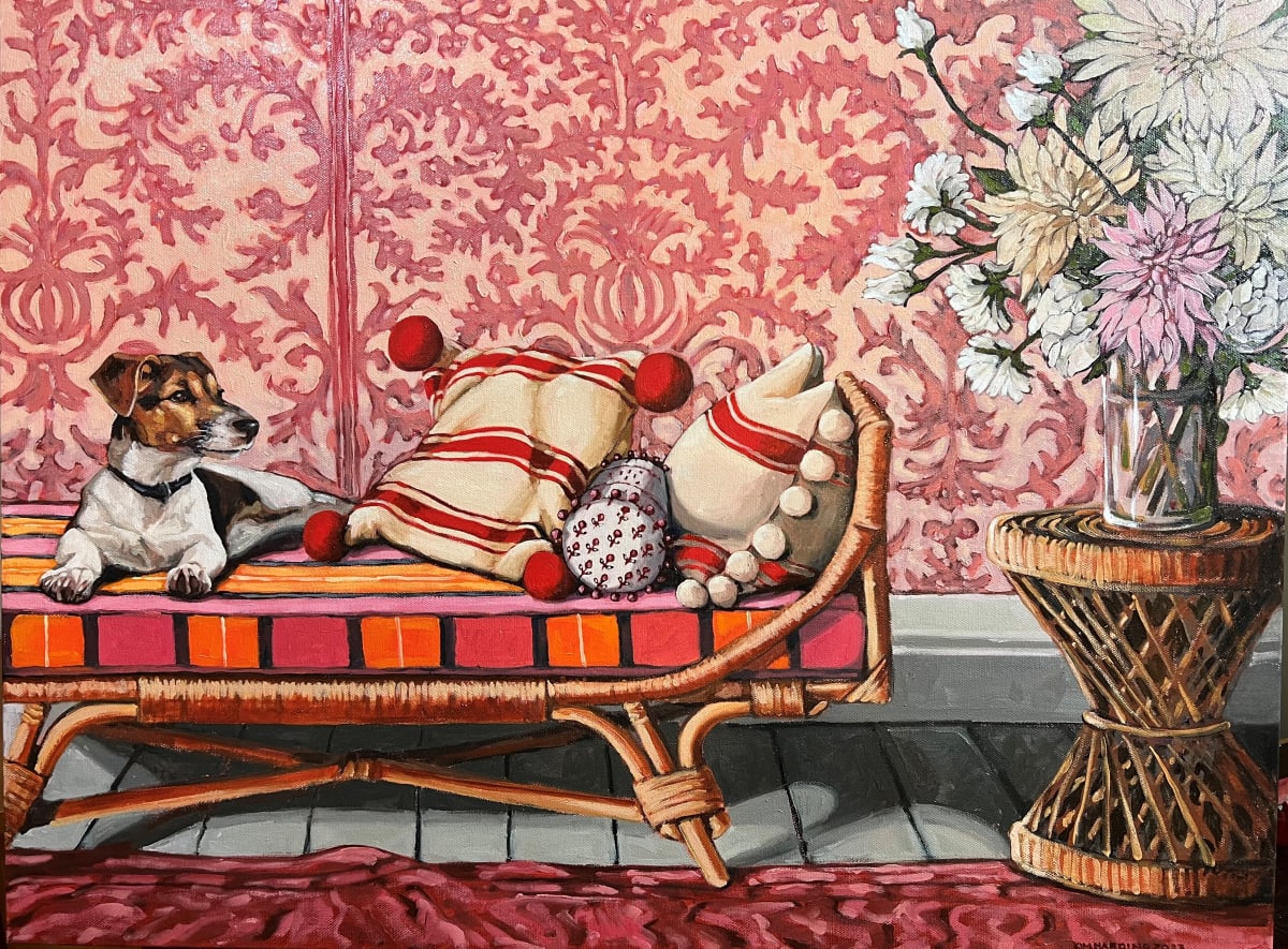 Daybed by Kim Harding  Image: "Daybed" oil on canvas 60x80cm