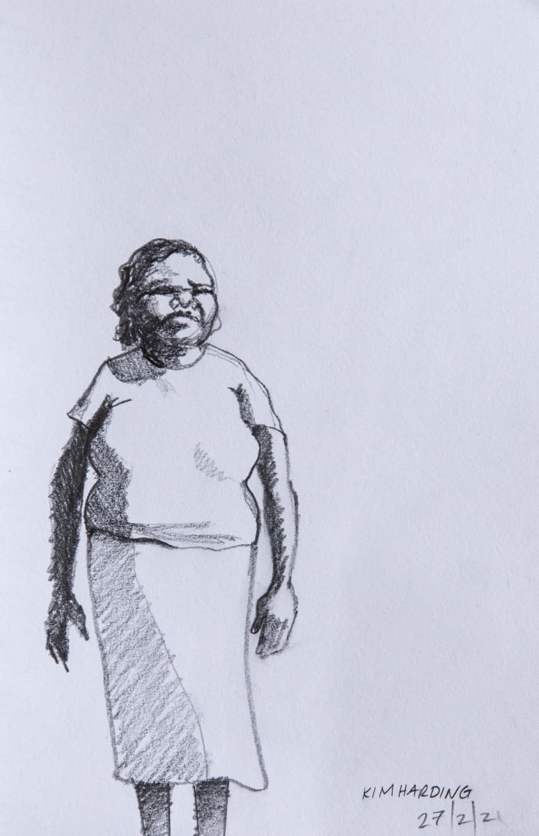 Aboriginal Woman  Image: "Aboriginal Woman" 30 x 25cm, Graphite on paper