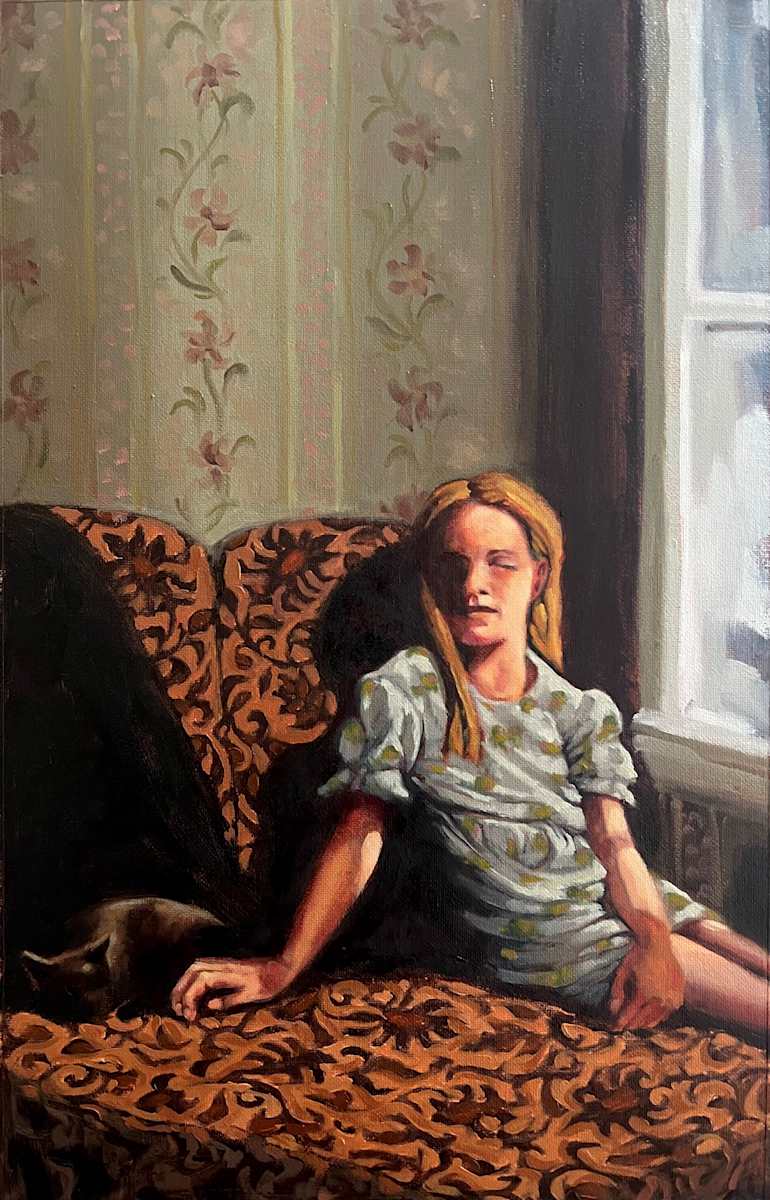 Moonlighting by Kim Harding  Image: Moonlighting" 20 x 31cm Oil on Canvas