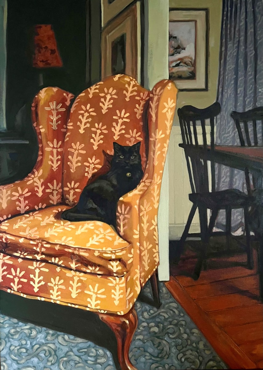 The Golden Throne by Kim Harding  Image: "The Golden Throne" Oil on Canvas 70 x 50cm