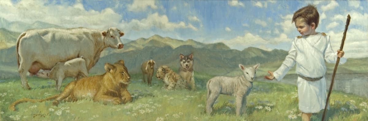 "And a Little Child Shall Lead Them" (Isaiah 11:6) by James L Johnson, Image 1.