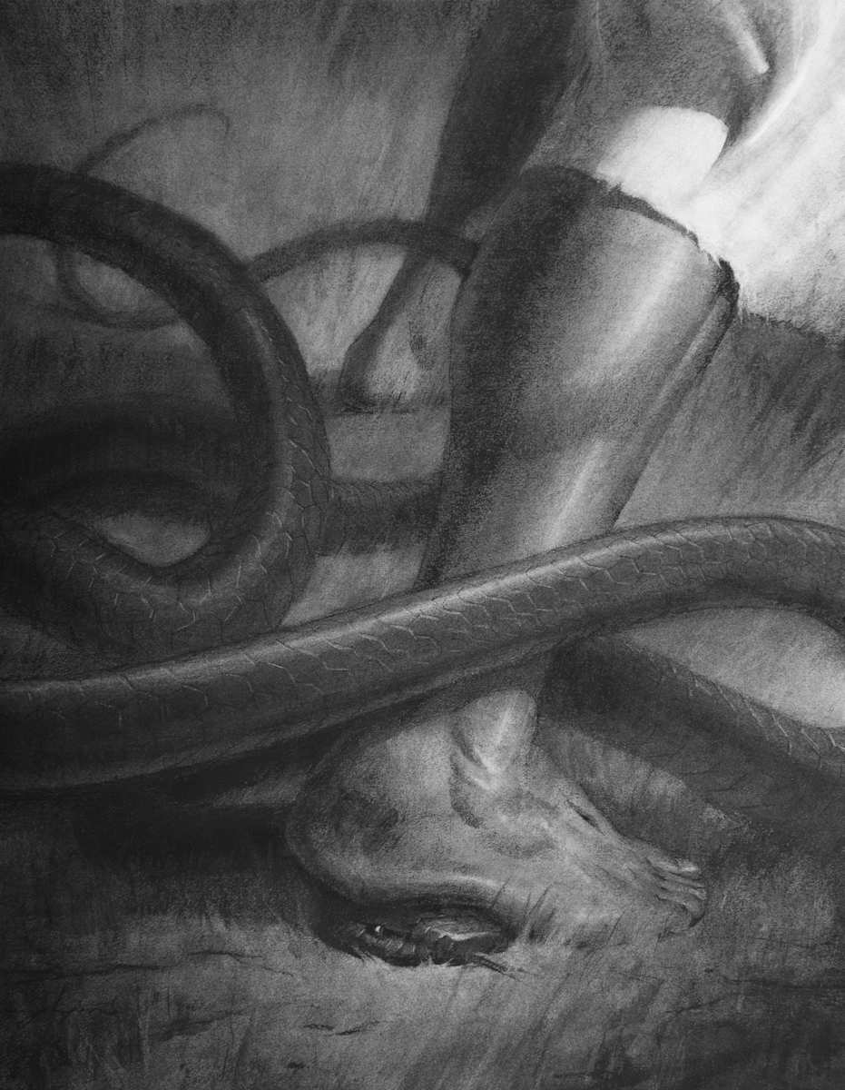 “He Shall Bruise Thy Head” (Moses 4:21) by James L Johnson, Image 1.