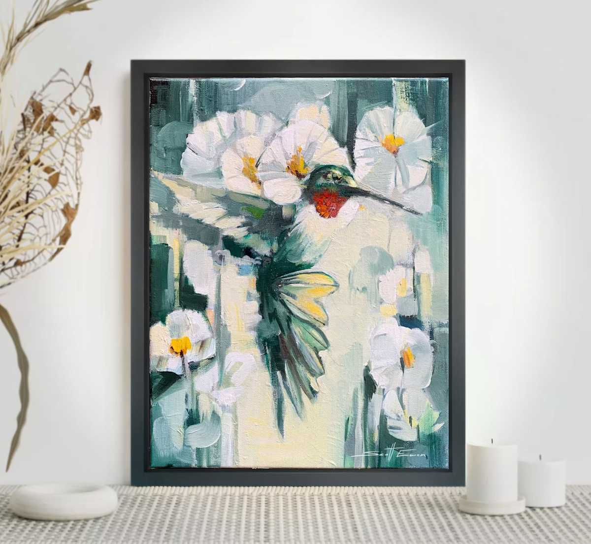 Hummingbird in Flowers by scott ewen, Image 2.