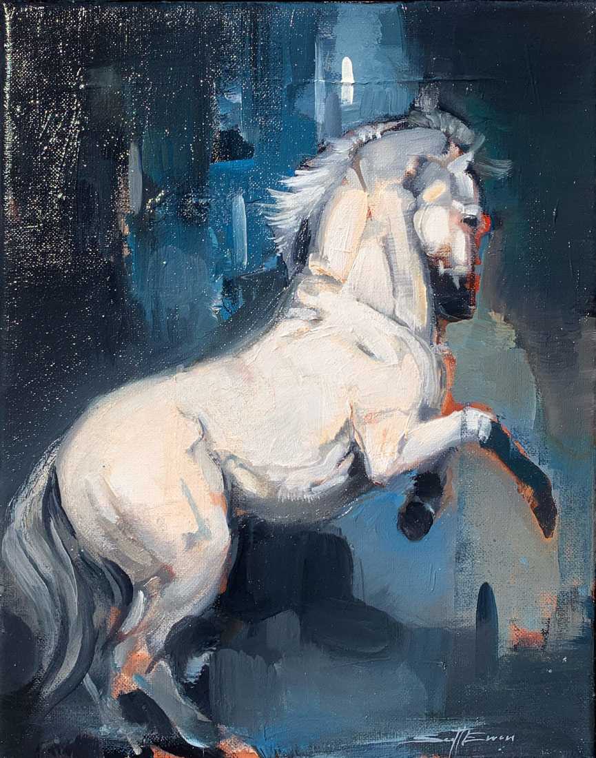 White Horse Study by scott ewen, Image 19.