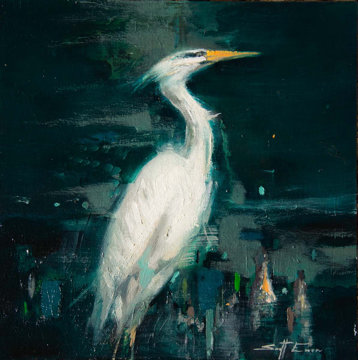 Egret in Cypress by scott ewen, Image 12.