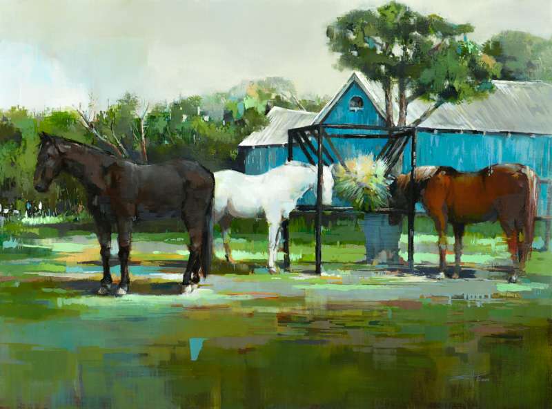Blue Barn Horses by scott ewen, Image 14.