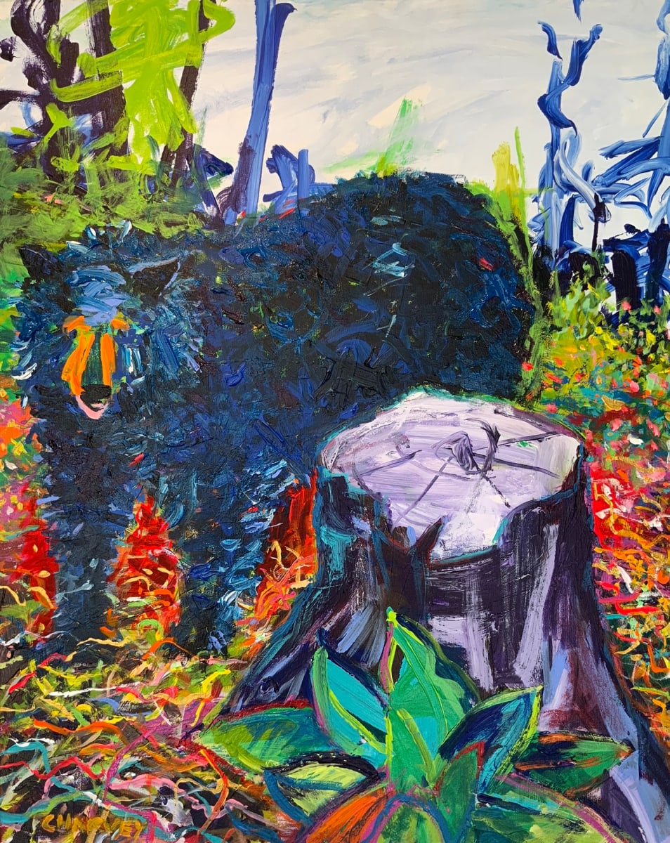 Blue Bear In The Brambles by Christopher Harvey 