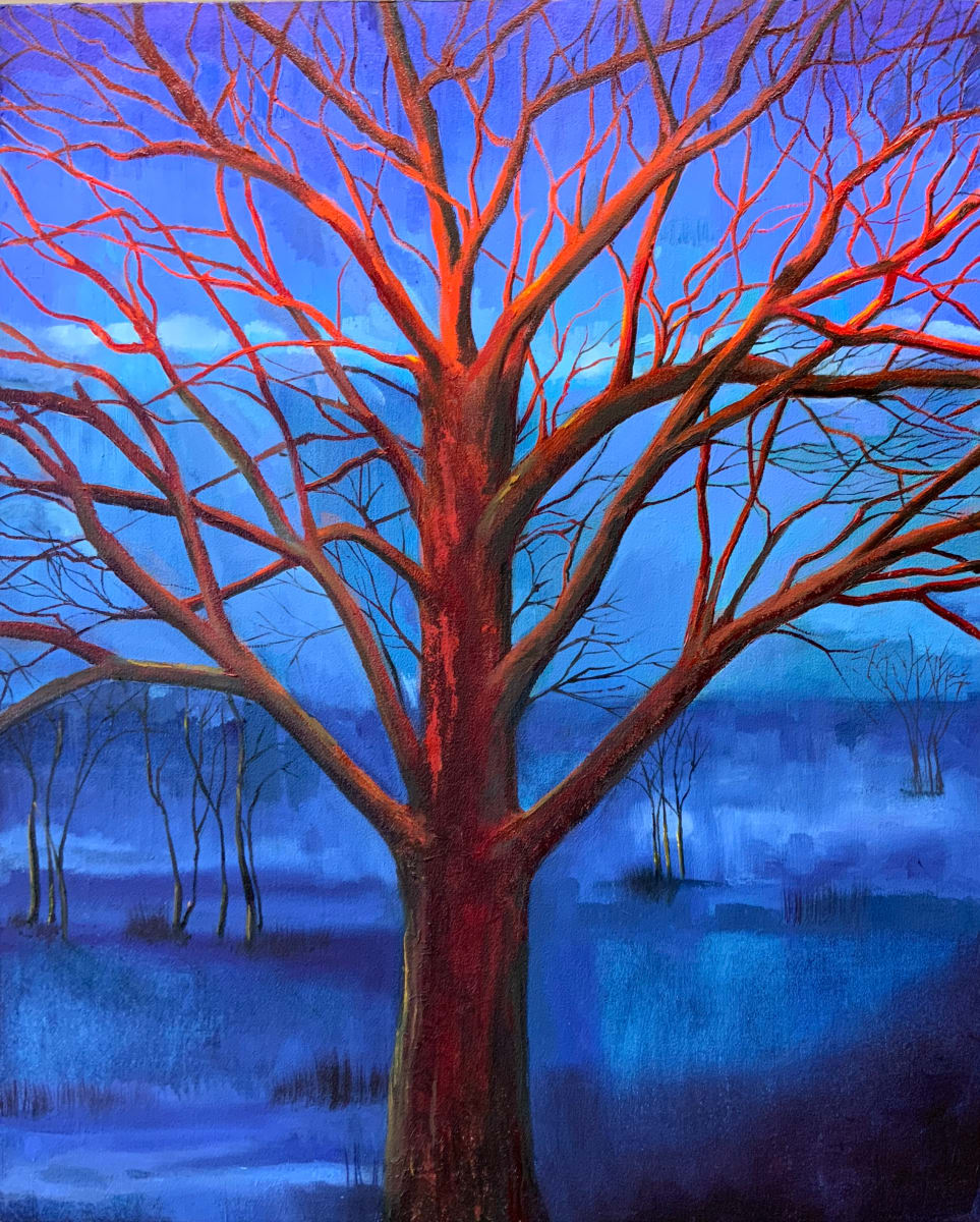 Tree at sunset by Mona Turner 