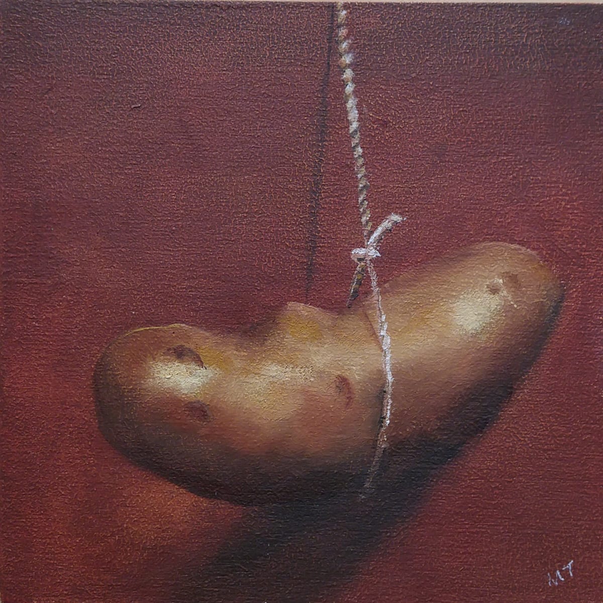 Spuds- Hanging Potato by Mona Turner 